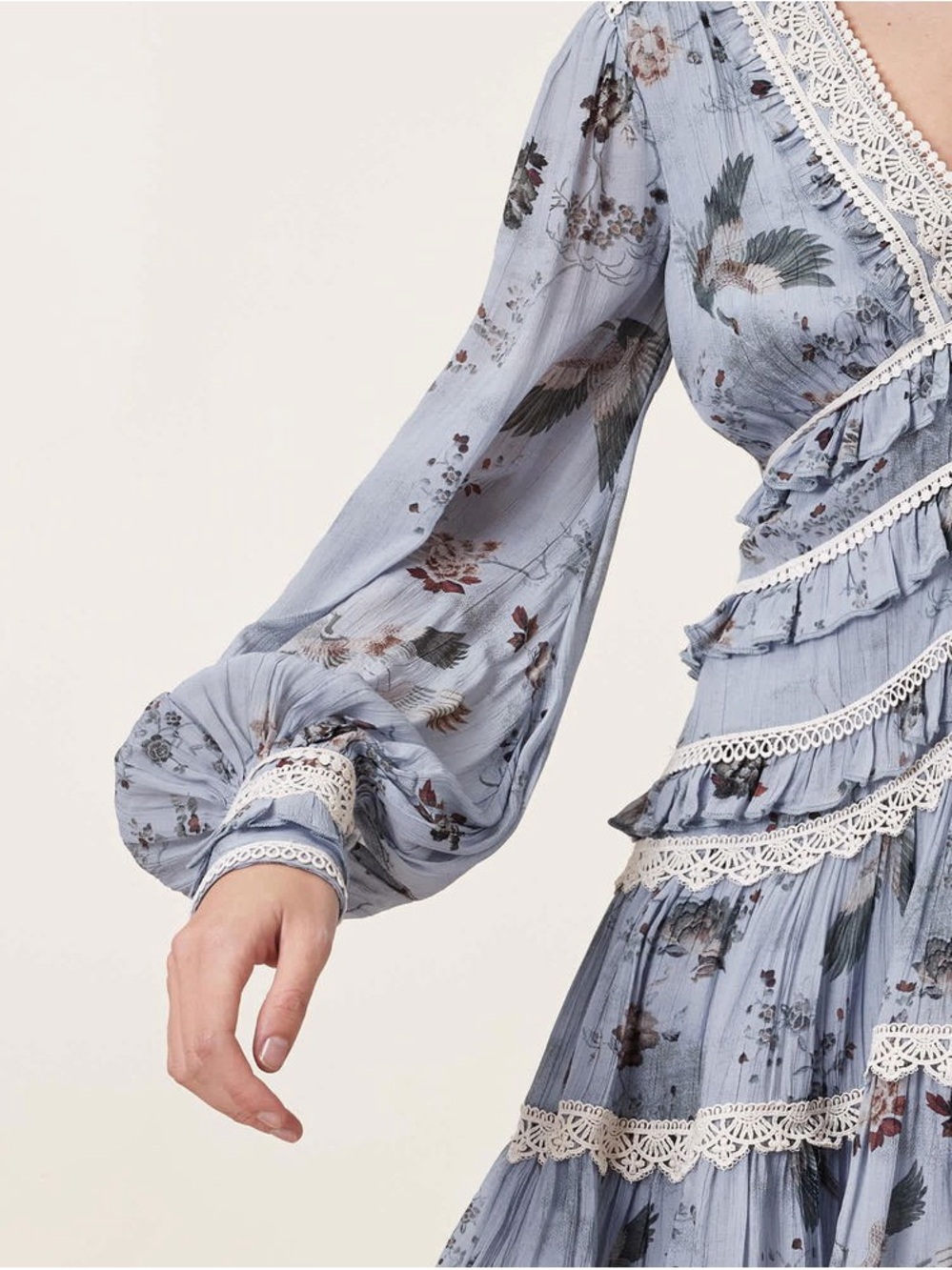 AllSaints Zora Ruffled Woven Mini Dress - Picture 5 of 12